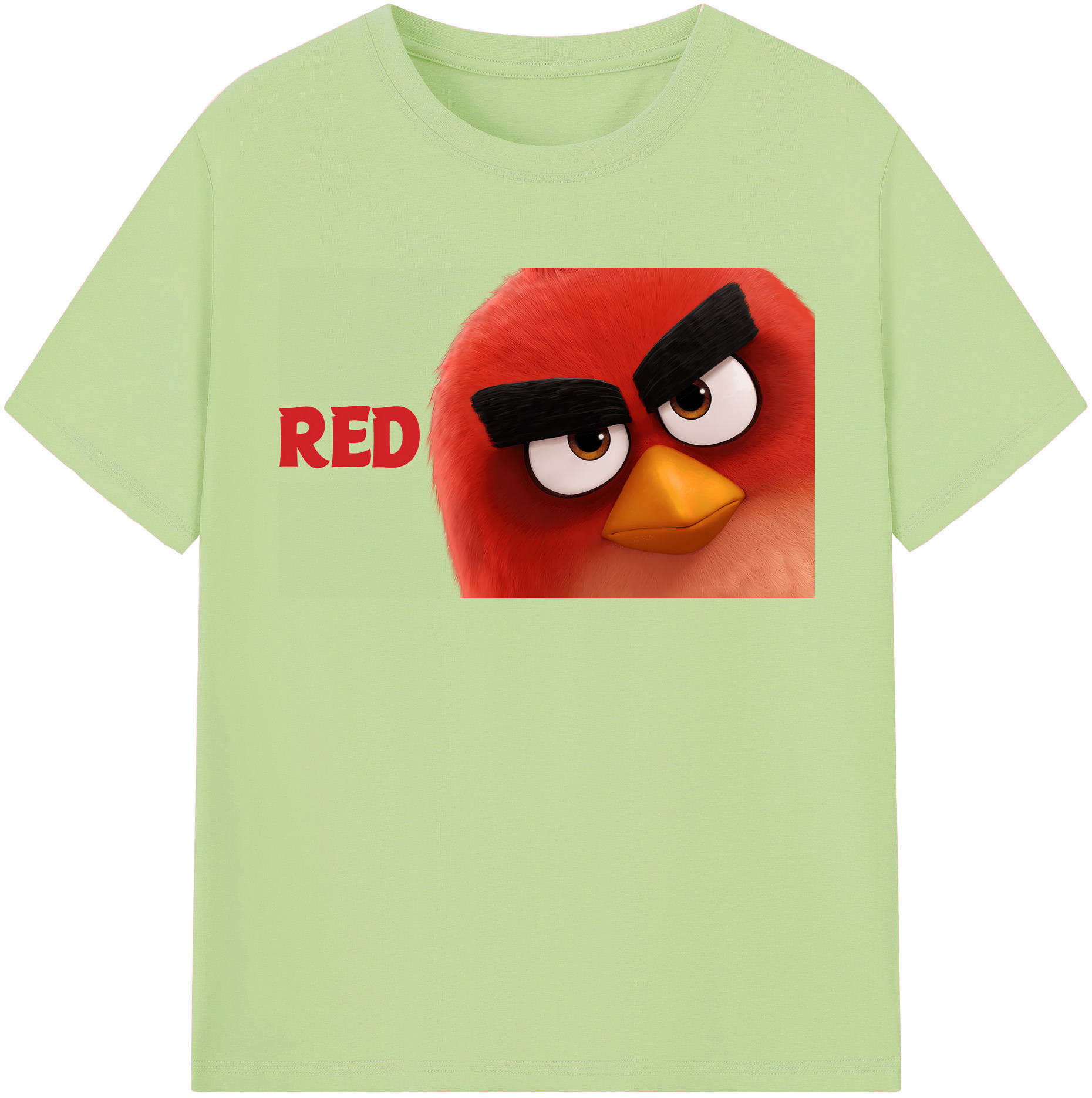 （画像用） Angry Birds アングリーバード 綿100％半袖Tシャツ（フロントプリント）